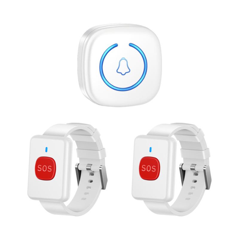 Elderly Wireless Emergency Alarm with Lanyard & Music Bracelet