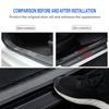 4Pcs Carbon Fiber Car Door Sill Plate Protectors Stickers For Citroen C1 C2 C3 C4 C5 C6 C8 Picasso Cactus Vts Aircross C-Elysee