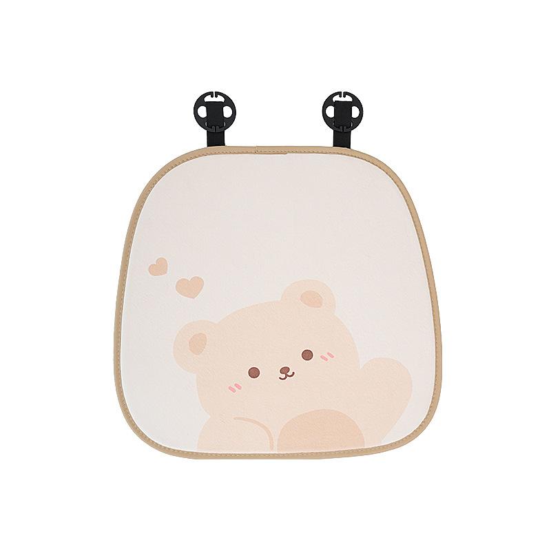 

Модная легкая роскошная плюшевая подушка для поддержки талии с изображением мультяшного медведя, автомобильная подушка для шеи, милые автомобильные аксессуары