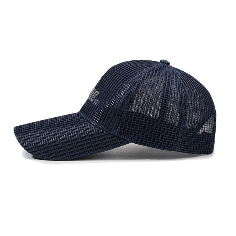 Summer Long Brim Baseball Cap Men's Outdoor Net Sun Hat Breathable Fishing Cap