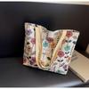 Women's Large Canvas Handbag: Commute Tote Shoulder Bag