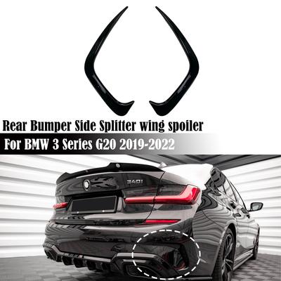 Car Rear Bumper Air Outlet Cover Trim Splitter Wing Spoiler For BMW 3 Series G20 Sport Edition 318I 320I 330I -