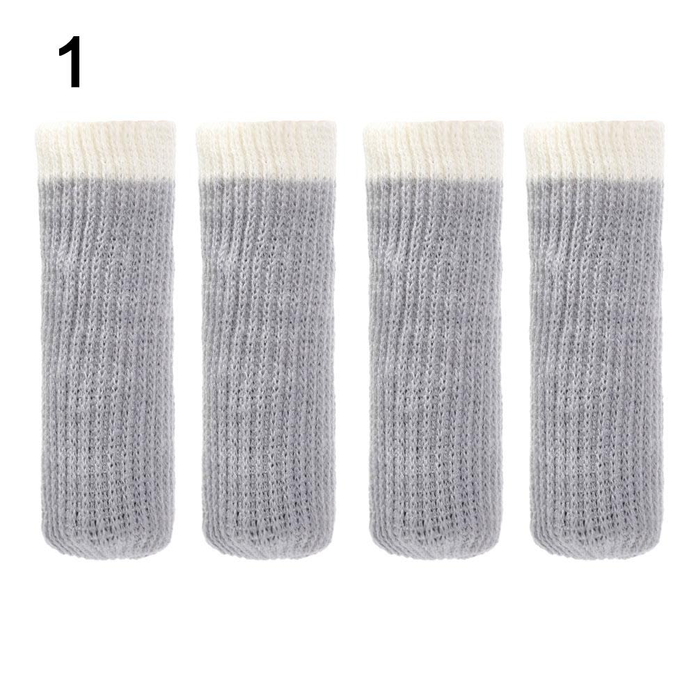 Protective Case Knitted Non-Slip Furniture Feet Cover Chair Leg Caps Furniture Socks Pads