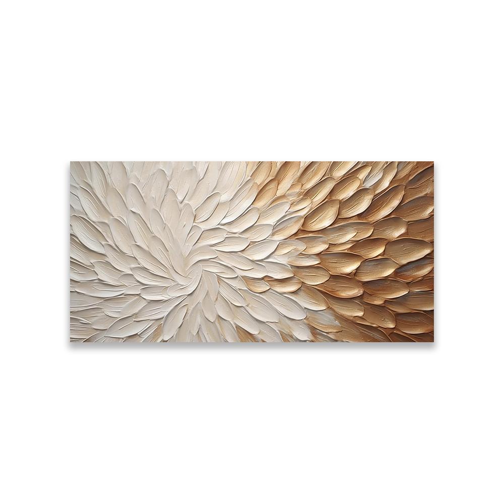 Abstract Floral Canvas Oil Painting Prints Geometric Texture Flower Poster Modern Minimalist Wall Canvas Painting Home Decor 20X40CM No Framed