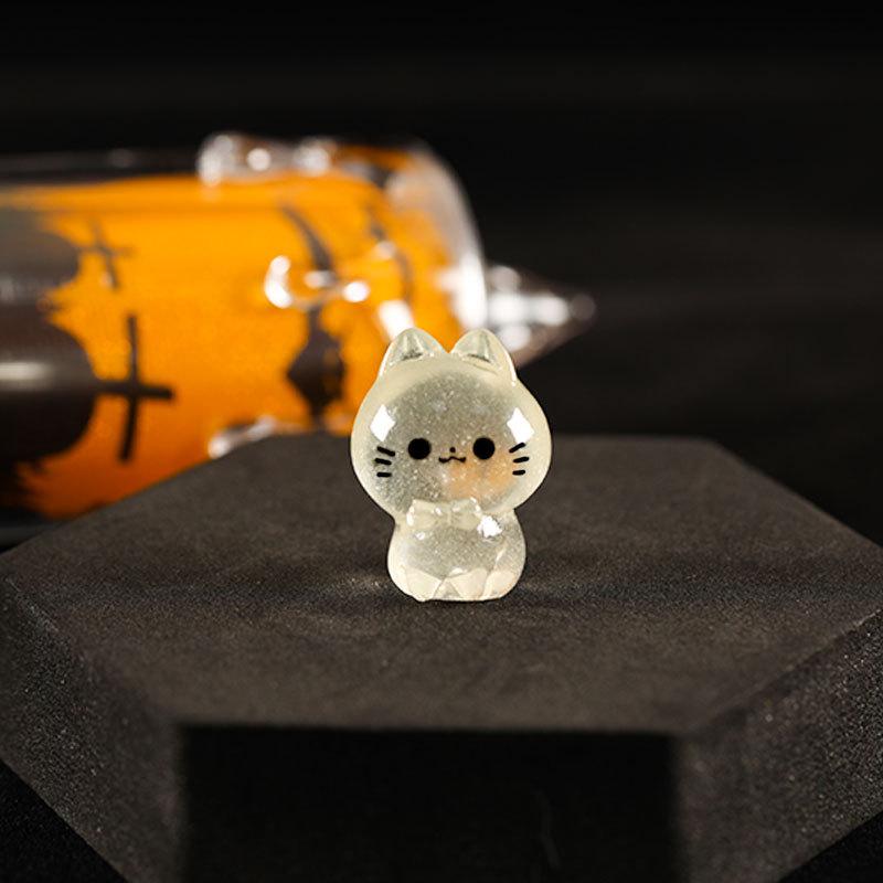 Micro Landscape Luminous Halloween Creative Cute Ghost Devil Pumpkin Ornament DIY Accessories Resin Small Ornament