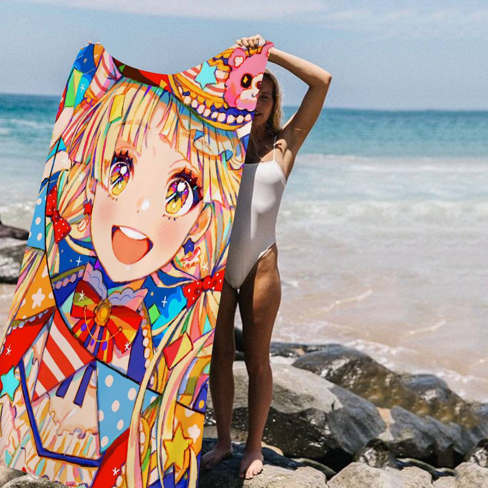 Anime BanG Dream Anime Beach Swimming Towel Soft Absorbent Washcloth Children's Gifts For Kids Travel Camping Gym