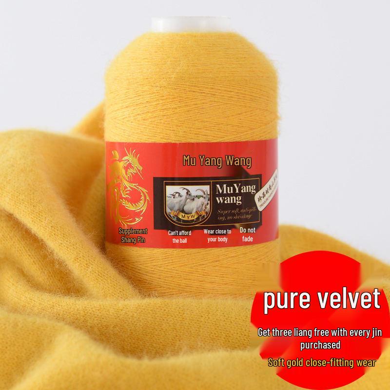 Pure Cashmere Machine-Knitted Medium-Fine Yarn for Hand-Knitting Scarves and Baby Items