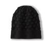 Cashmere Autumn New Women's High-end Solid Color Feather Thickened Warm Fashion Casual Cuffed Knitted Hat