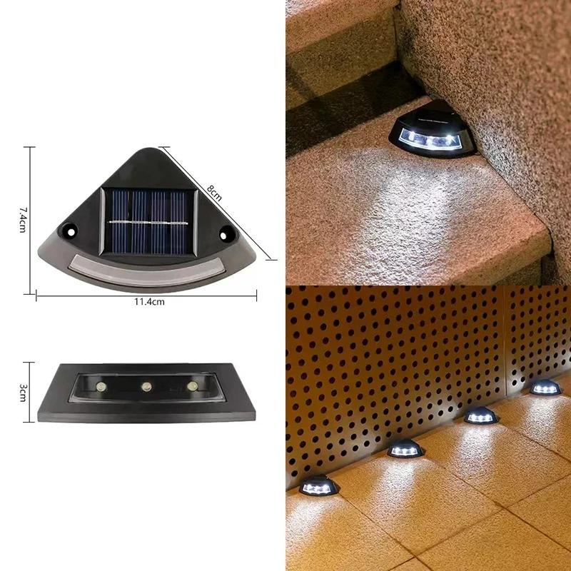NEW Solar Step Lamp Outdoor Home Garden Staircase Patio Lights Steps Walkway Light Lamps Outdoor LED Decorative