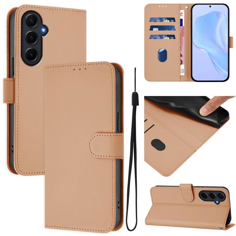 Luxus Flip Lederhülle für Samsung Galaxy M05 M15 M55 M35 5G Klapphülle für Samsung C55 F15 F05 4G Brieftaschentaschen Blumenhüllen