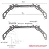 Cross Bar Adjustable Handlebar Balance Lever Universal Silver For Motorcycle