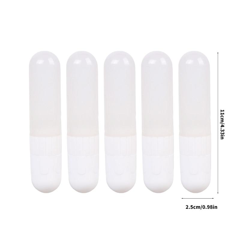 5Pieces Reusable Ink Marker Bottle 8mm Ballpoint Refillable Paint Marker Bottle for Leather Coloring Tool