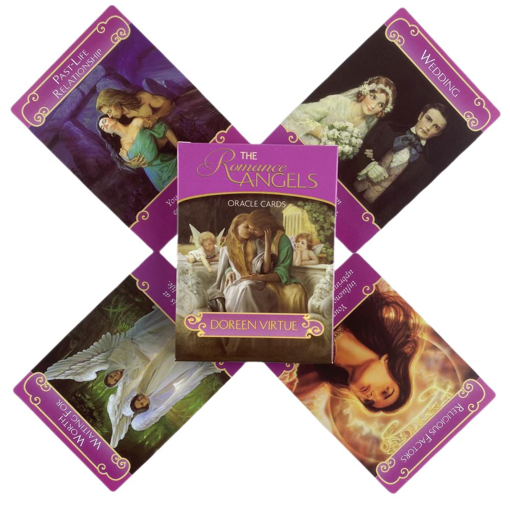 English The Romance Angles Oracle Spanish Los Angeles Del Amor Oracle Cards Tarot Deck Board Games For Party
