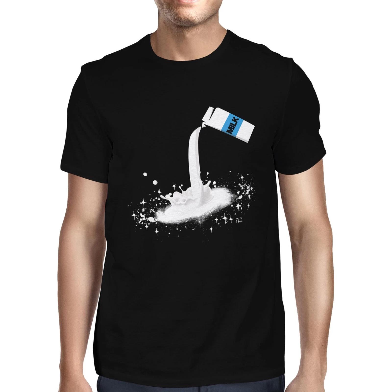 1Tee Mens Spilt Milk From Carton T-Shirt XL