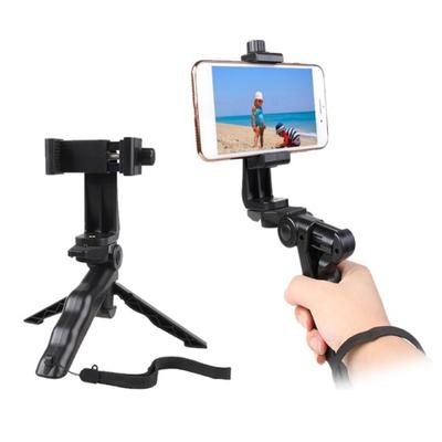 Tripé Estabilizador Gimbal Portátil 2 em 1 Suporte de Mesa para Celular Câmera de Mão