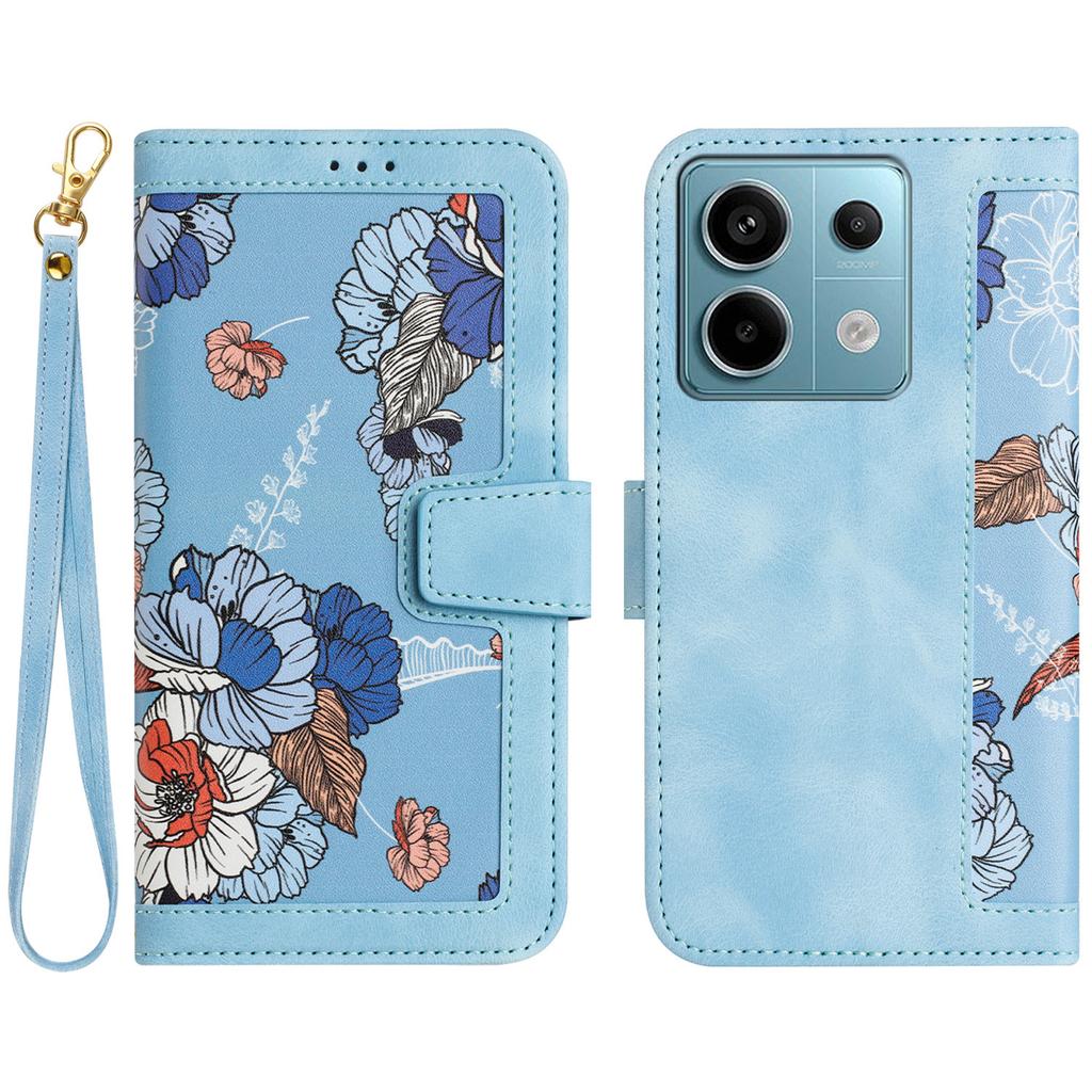 For Xiaomi Redmi Note 13 Pro 5G/Poco X6 5G Case Anti-Scratch PU Leather Phone Shell with Card Holder