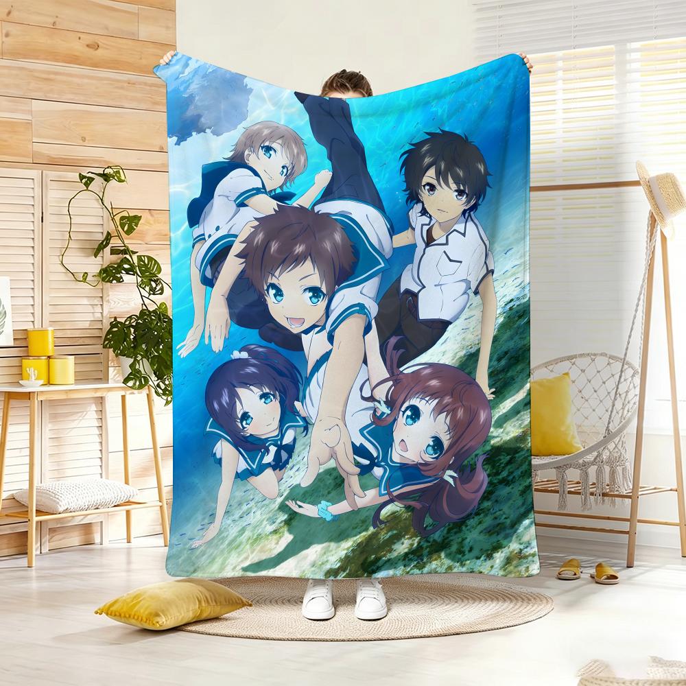 Anime N-NagiS AsuS A Lull in the SeaS Throw Soft Warm Throw Blanket for Bedroom Living Room Bed Travel Camping Picnic Gift