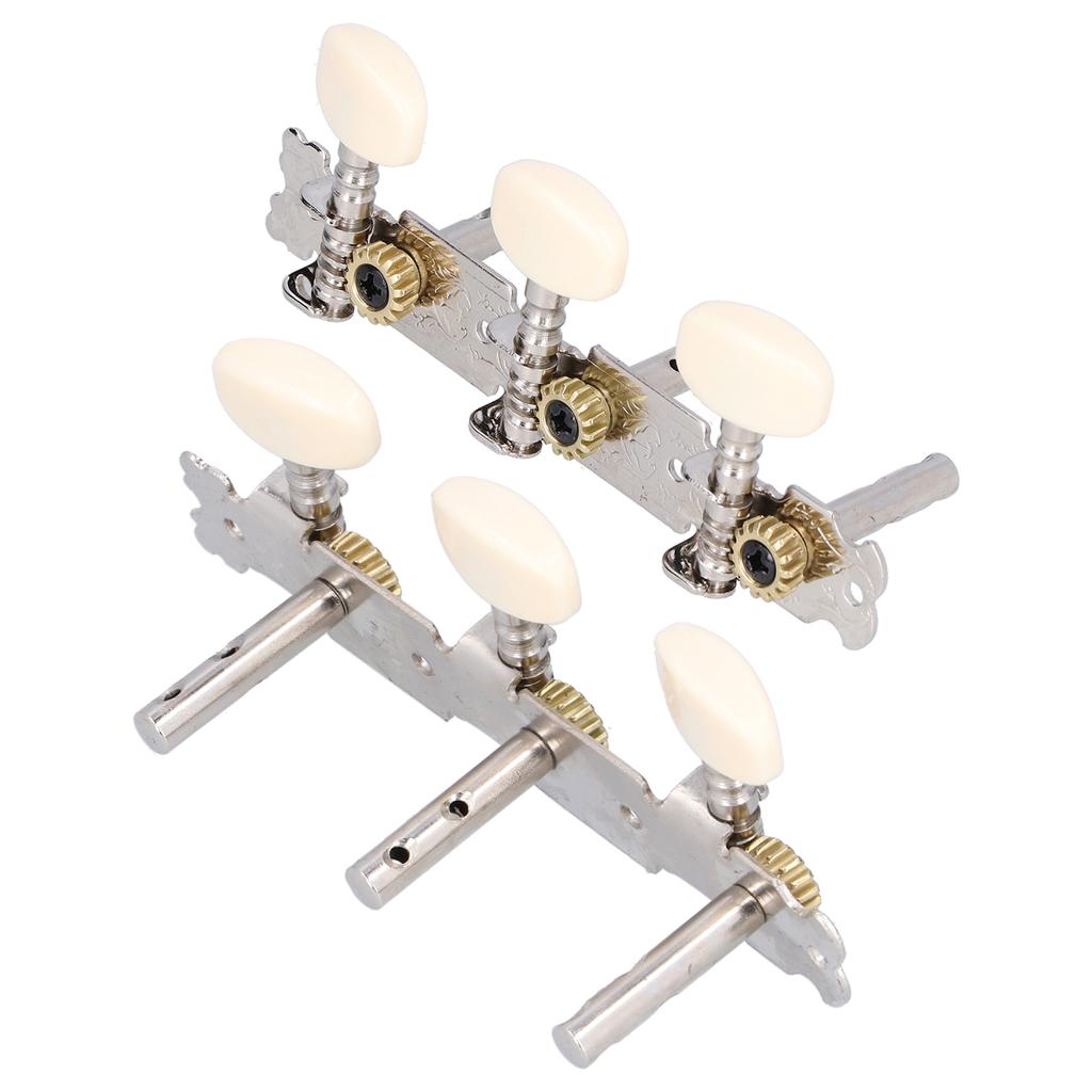 Guitar Tuning Pegs Machine Heads Tuners Dual Holes 3R 3L for Acoustic Folk Classical Guitars