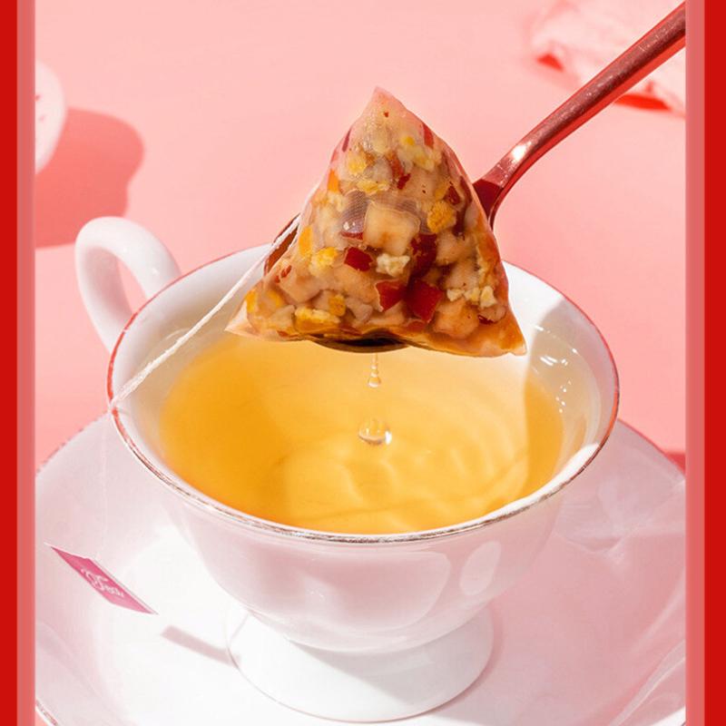 Apple Hawthorn Tea Red Dates Chenpi Herbal Fruit Tea Bags Winter Drink