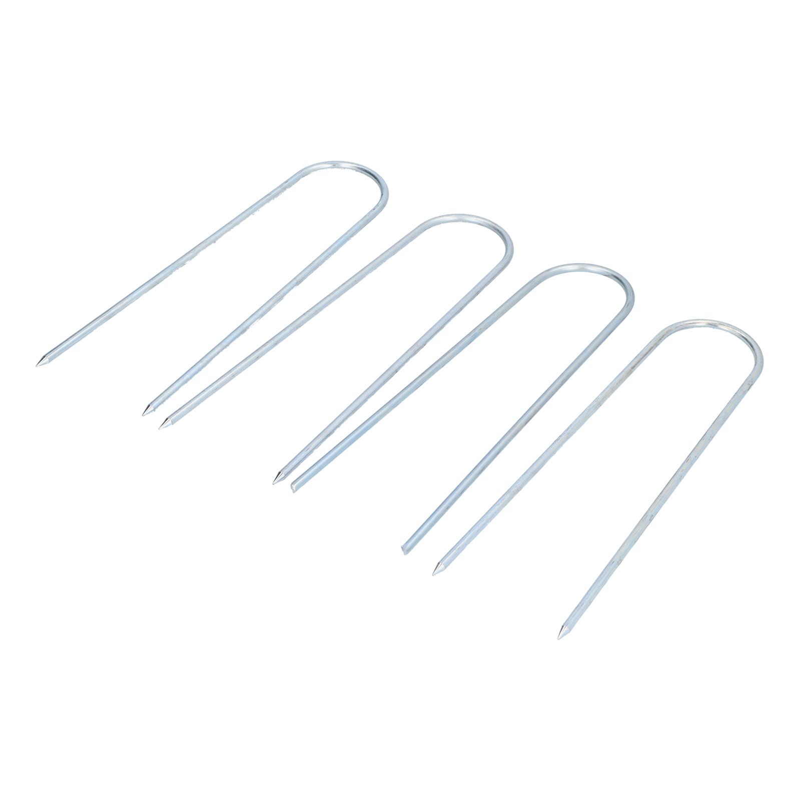 4PCS U Shaped Nail Tent Nails Ground Staple Stainless Steel Garden Pegs Securing Lawn Supplies