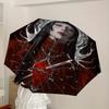 1pc Heart Crown Lady Gaga Automatic Folding Umbrella, Portable Collapsible Design, Casual Outdoor Accessory L1202036