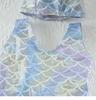 2023 Summer Girls' European Mermaid One-Piece Swimsuit Dress