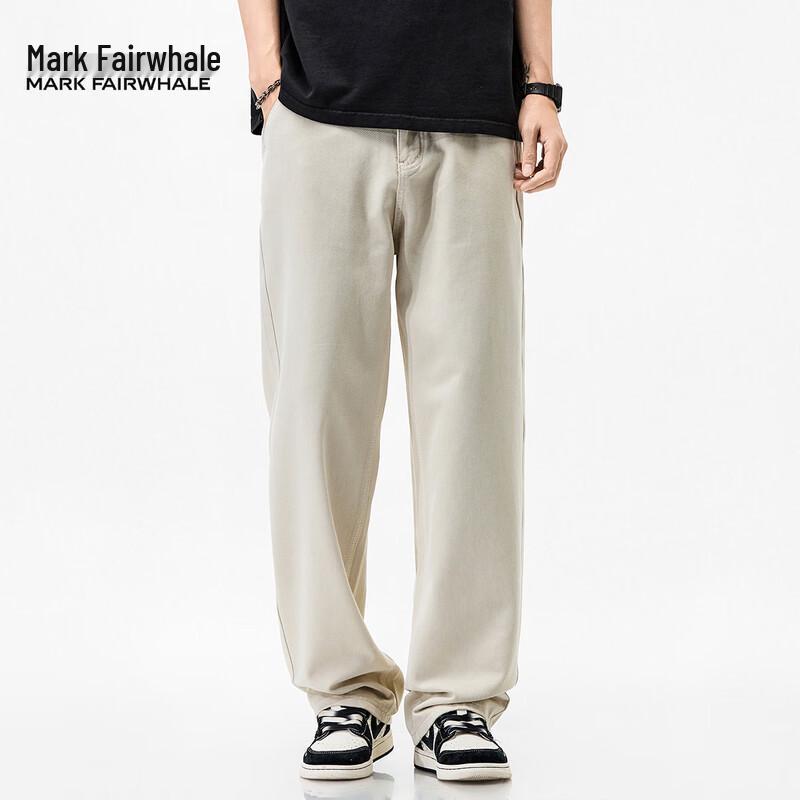 Mark Fairwhale Men's Loose Straight-Leg Cotton Jeans