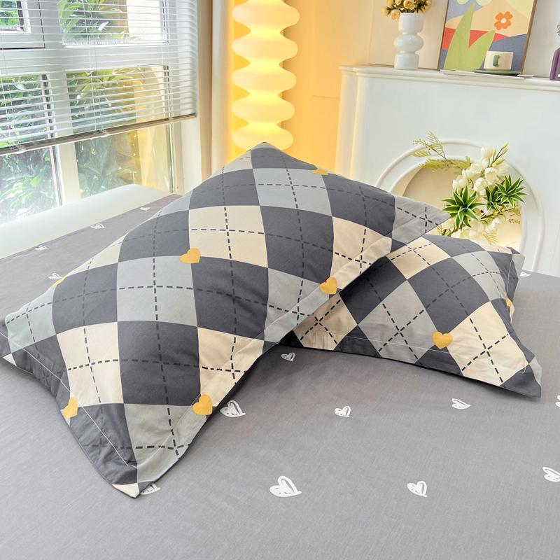 Set of Two Pure Cotton Pillowcases, 48x74cm - Pillow Core Covers [Pair Only]