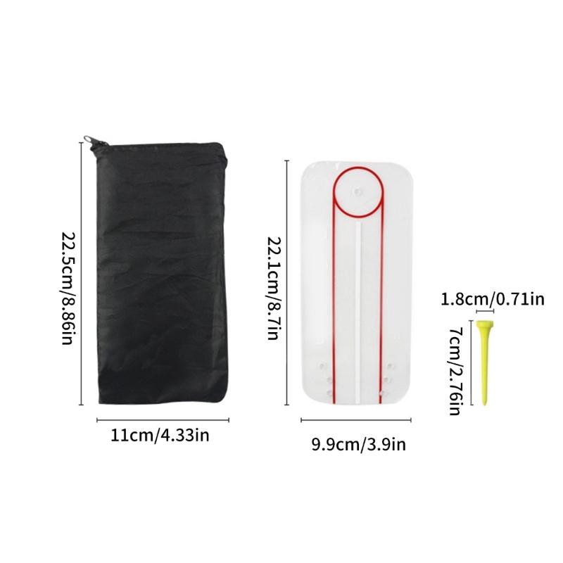 Golf Mini Putting Mirror Acrylic Golf Alignment Training Kits Teaching Equipment Putting Postures Correction Tool