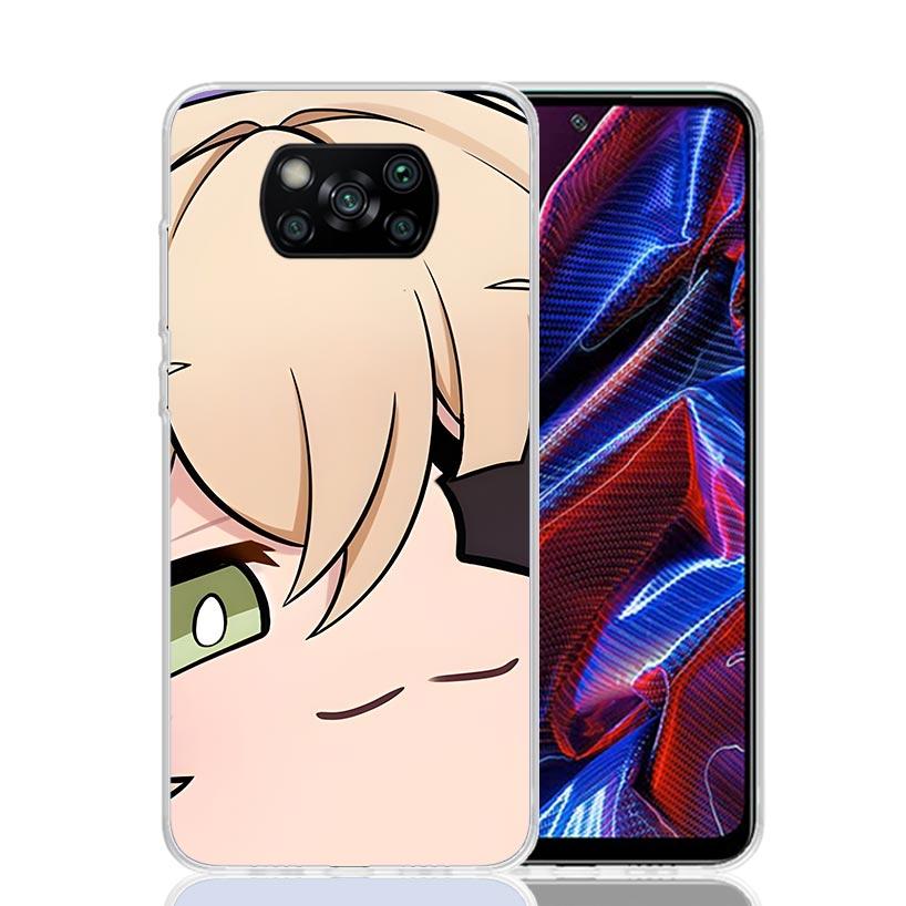 Genshin Impact Cartoon Face Phone Case For Xiaomi Poco F7 Ultra X7 X6 Pro X5 Redmi 15 15C 13 13C 12 12C 10 10A 10C 9 9A 9C 9T Sh