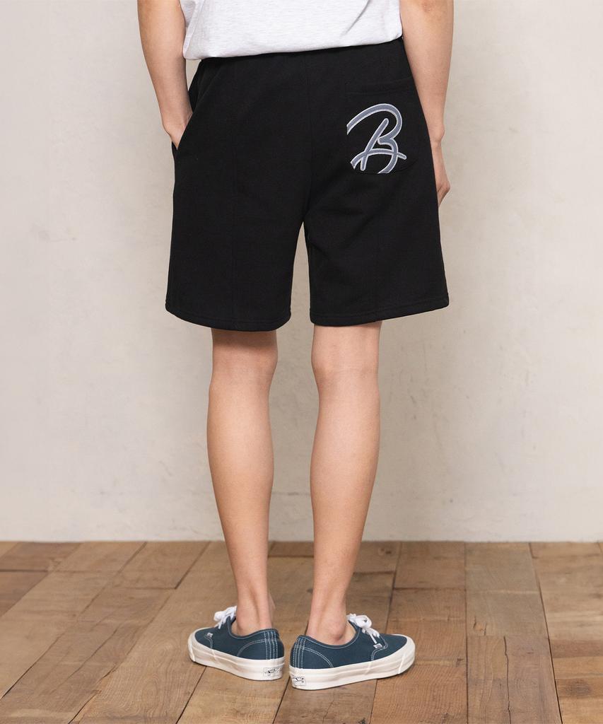 BAKKEN [Men] Pocket B Logo Half Elastic Waist Pants Bk2996 (4 Colors)