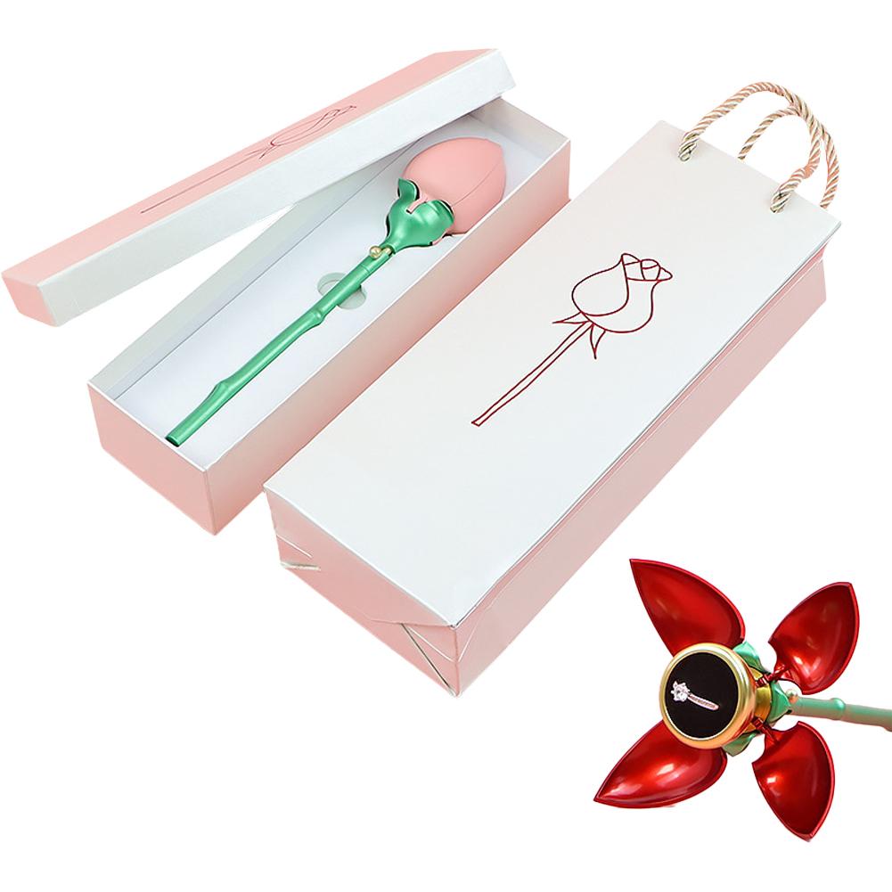 Romantic Wedding Holder Rose Flower Box Engagement Storage Bearer Case Gift Packaging Box Rose Flower Boxes