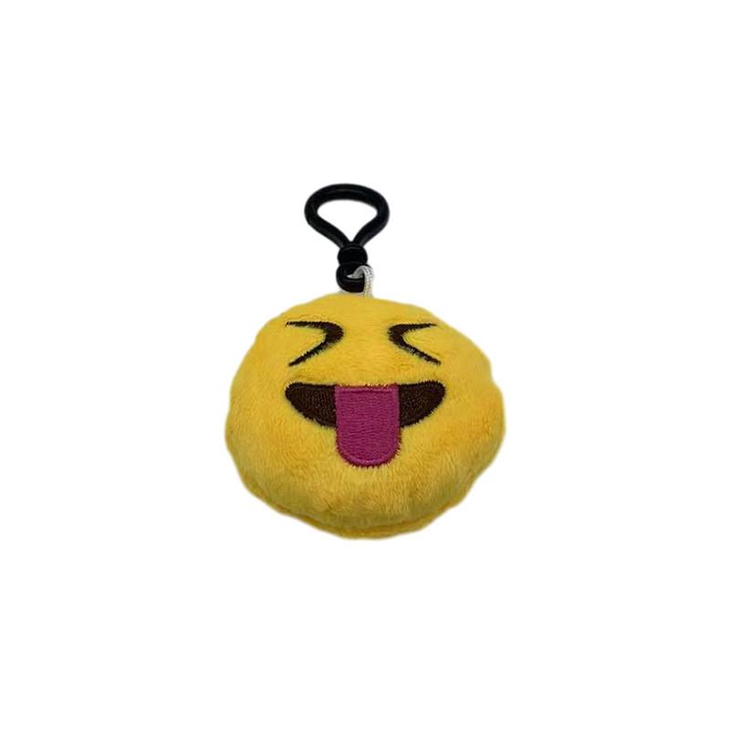 Keychain Plush Emoji Doll Short Cute Facial Expressions Accessories Pendant