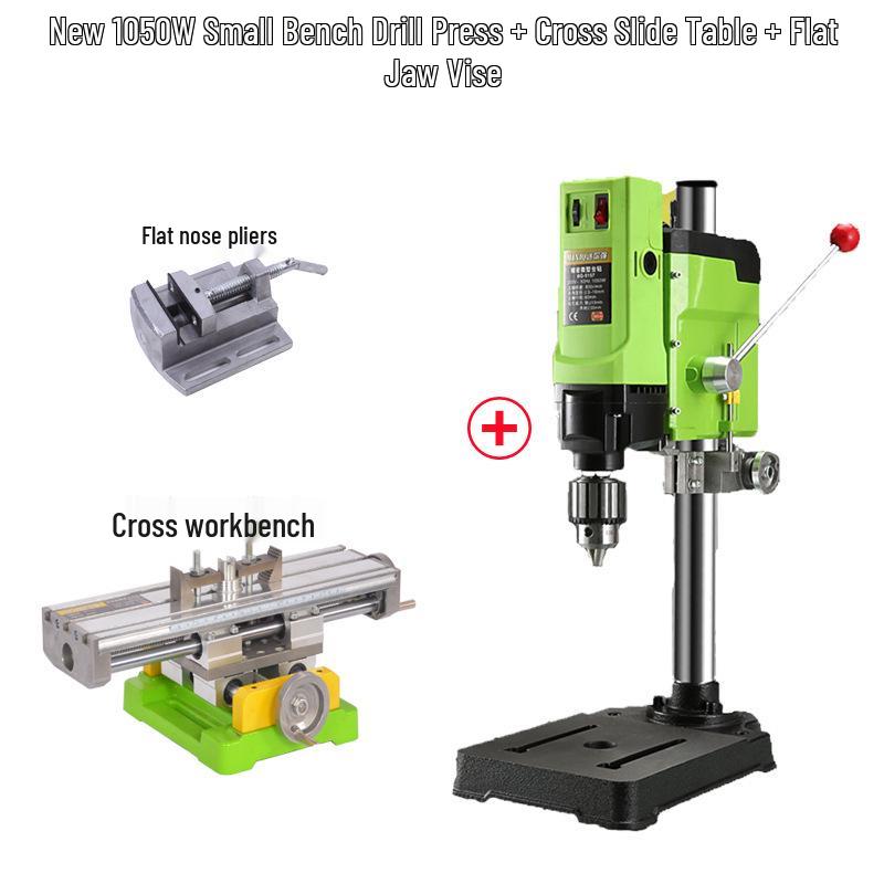 Mini Precision High-Speed Bench Drill: Multifunctional Compact Tabletop Press for Bead Making and Milling
