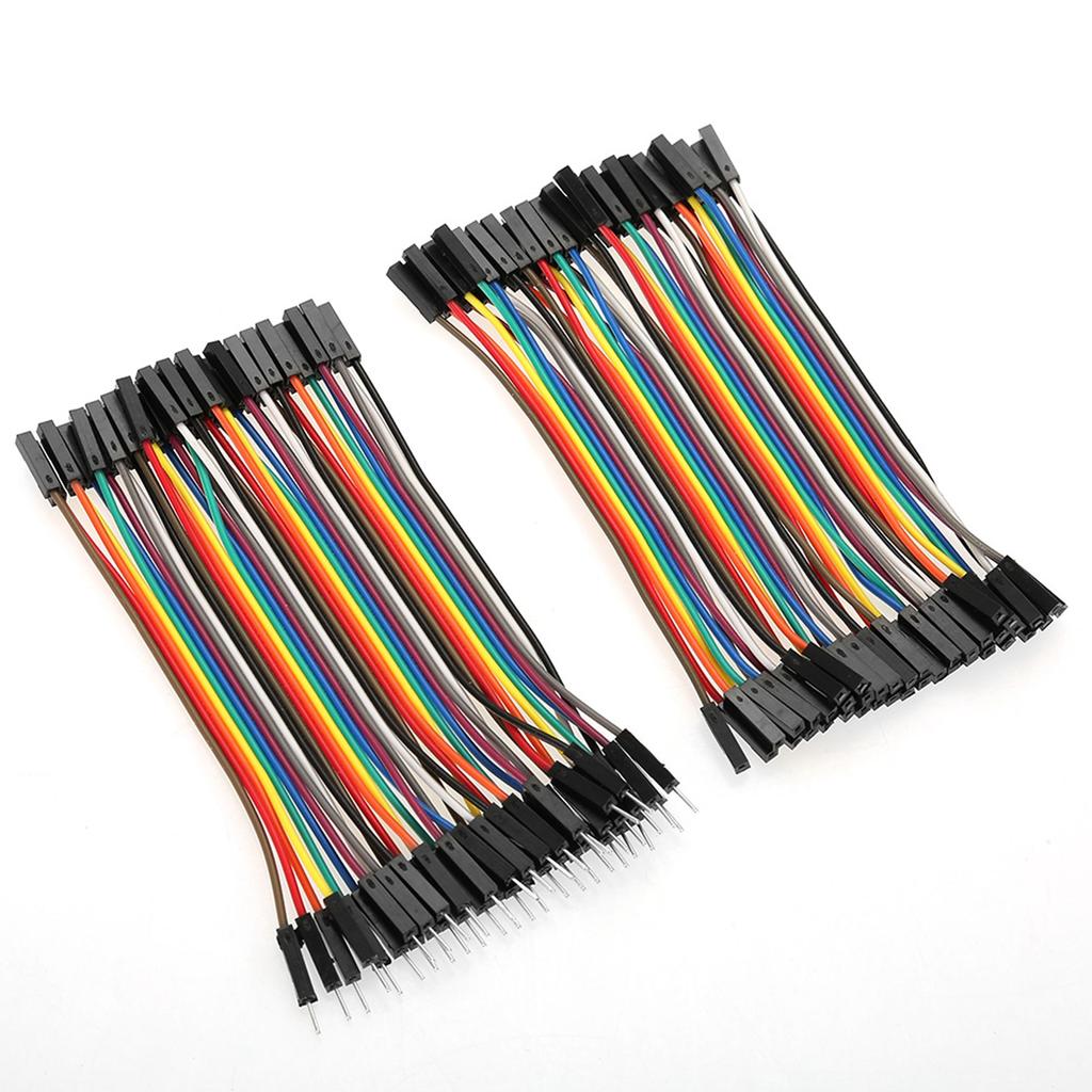 Wire Kit, 3 Pieces Colorful 10cm, Breadboard   Cables, Breadboard   Wire Kit, with 40 Pins M to FCelsius40