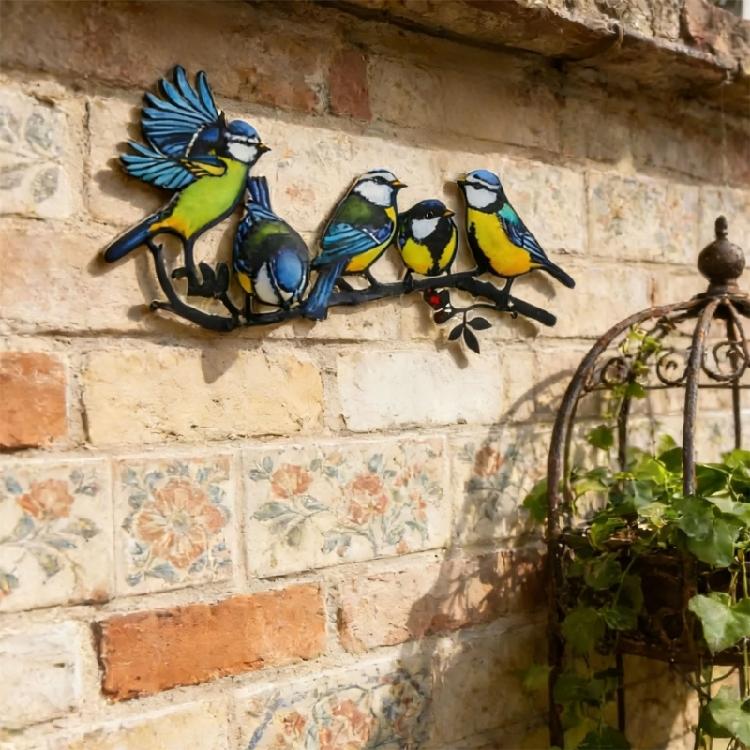 Rural Hummingbird Shape Bird Plaque Ornament For Long Time Durability Outdoor Display Metal Wall Art