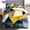Abstract Geometric Pattern Bedding Quilt Set Quilt Cover Pillowcase Home Decoration Birthday Gift (1 * duvet cover + 2 * pillowcase, without core)