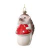 Fox And Hedgehog Shaped Christmas Ornaments Plastic Animal Decoration For Indoor Outdoor Holiday Party Home Tree