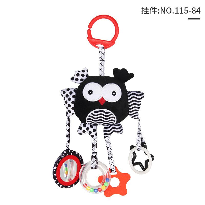 Baby Early Education English Palm Cloth Book, Children'S Vision Training Can'T Be Torn, With Sound Paper Bb Device, Fun Mirror