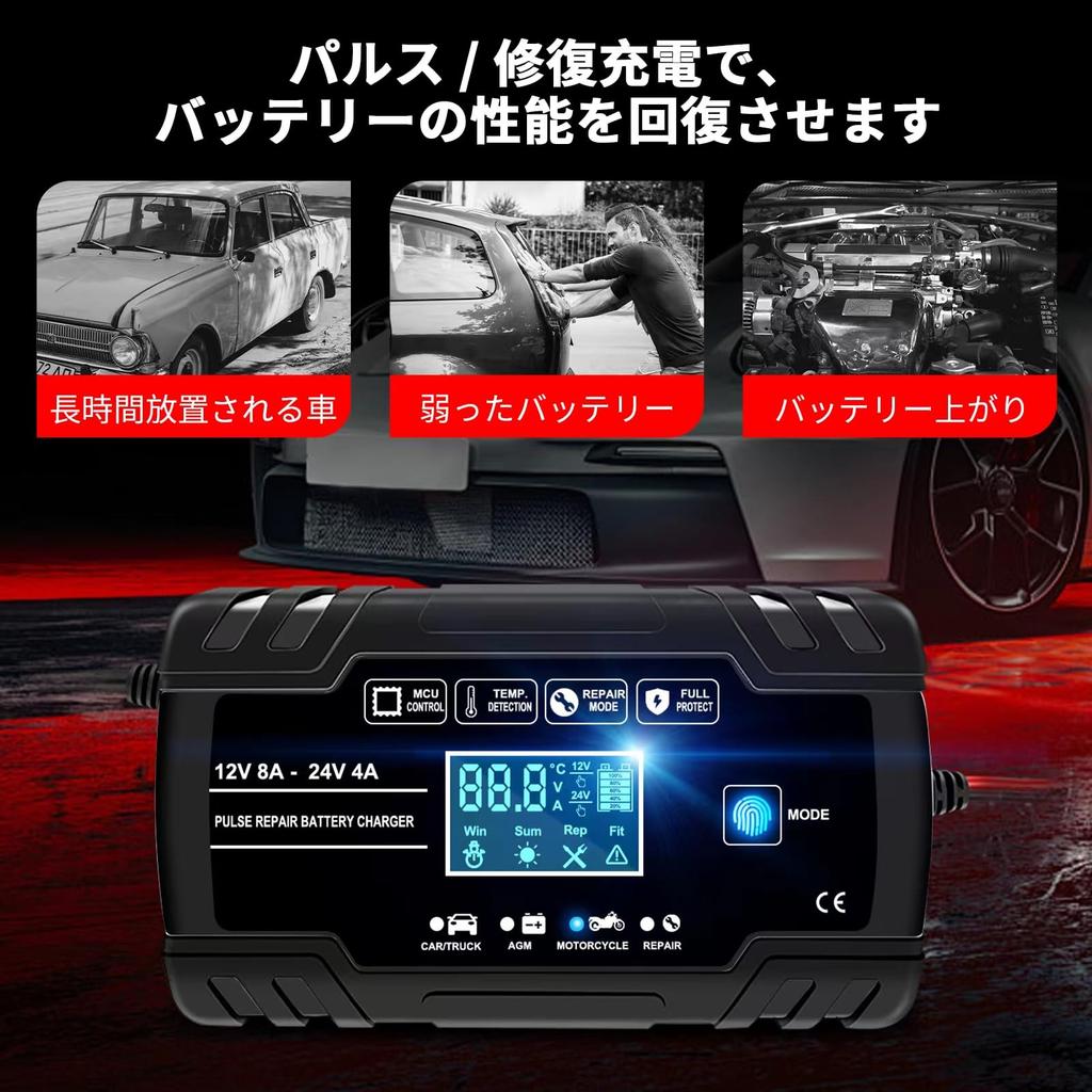 Lead Acid Charger for and 24V, Pulse Charger, Fully Automatic Charger,
