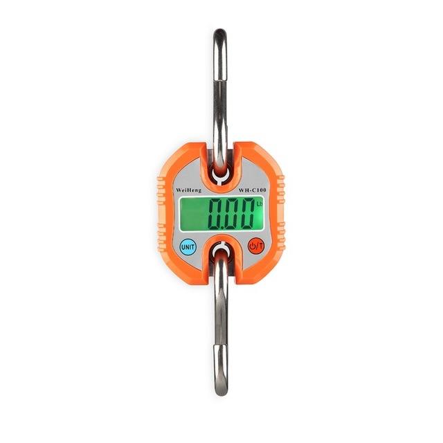 Digital Crane Scale 150kg 200g 300kg 500kg Heavy Duty Stainless Steel Hook Scale Hanging LCD Loop Electronic Weight Balance