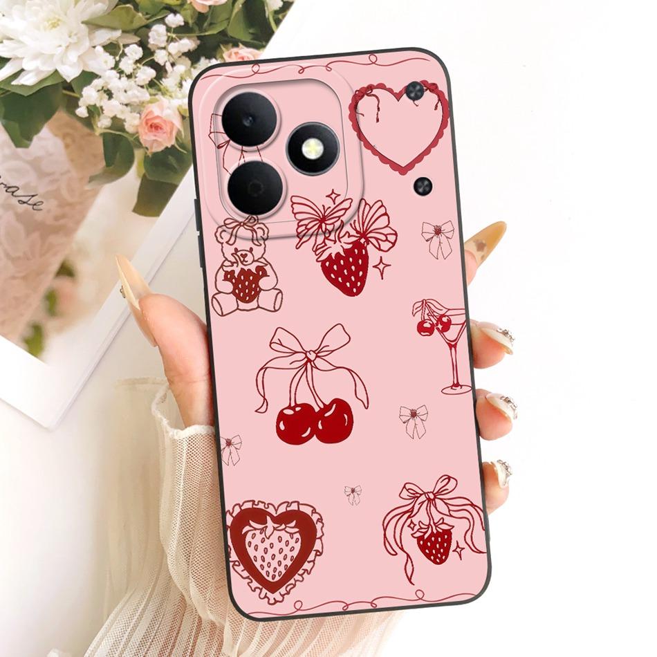 Für Realme Note 80 RMX5388 Niedliche Katze Blume Cartoon Handyhülle Für Realme Note80 4G Weiche Silikonhüllen Stoßfänger