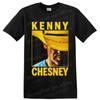 Kenny Chesney Country Singer Cowboy Hat Portrait Graphic T Shirt Concert Fan Tee