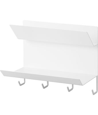 Yamazaki Tower Magnetic Glove Holder with W25 X X Entryway Small Item for 1971 Hook, White, Approx. D13.5 H21cm, Storage, Storage, Tray, Outings,