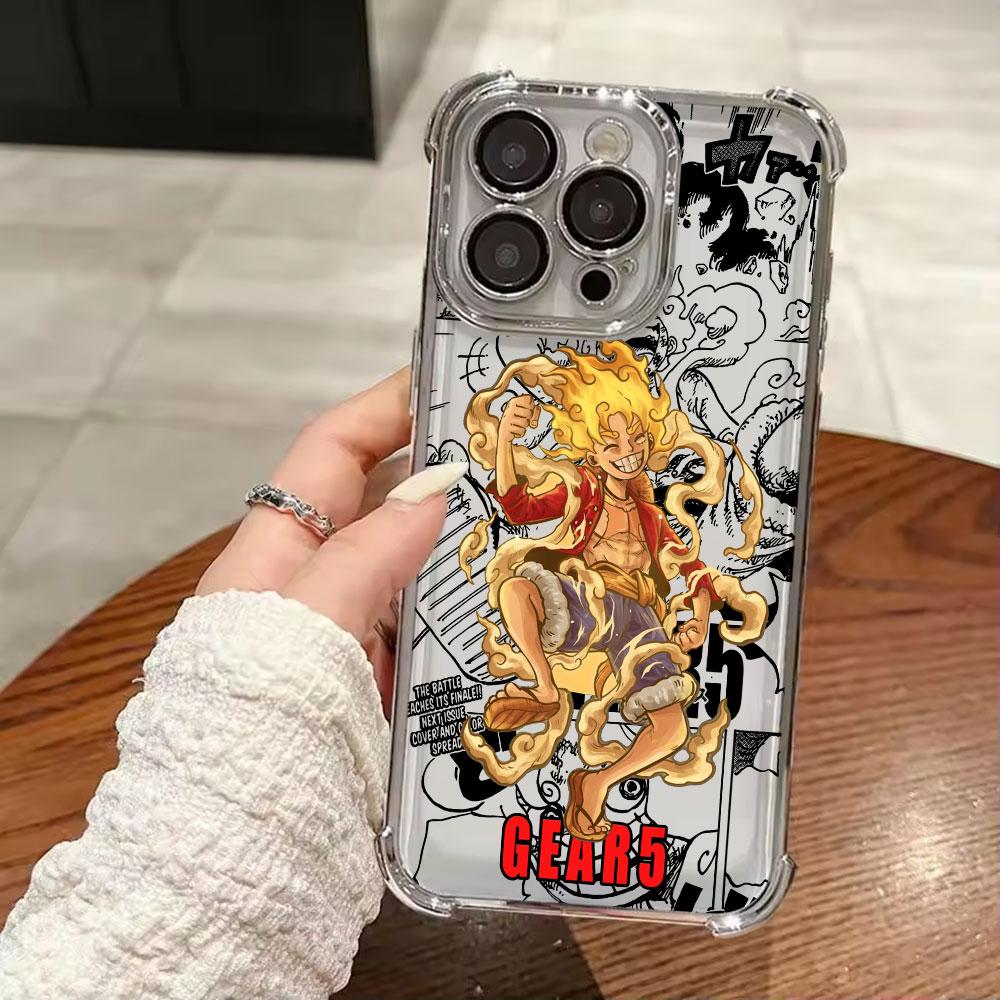 Hot LuffyS Sun God NikaS Plating Phone Case For Samsung S26 S25 S24 S23 S22 S21 S20 FE Note20 Edge Plus Ultra 4G 5G Anti Fall