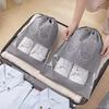 Non-woven Travel Shoes Storage Bags Portable Drawstring Closure Waterproof Bags Clothing Storage Pack Reusable Dustproof Bags