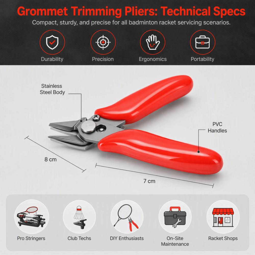 Stainless Steel Pliers Badminton Grommet Pliers  Badminton Racket Stringing