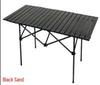 Adjustable Height Portable Folding Camping Table - Egg Roll Design