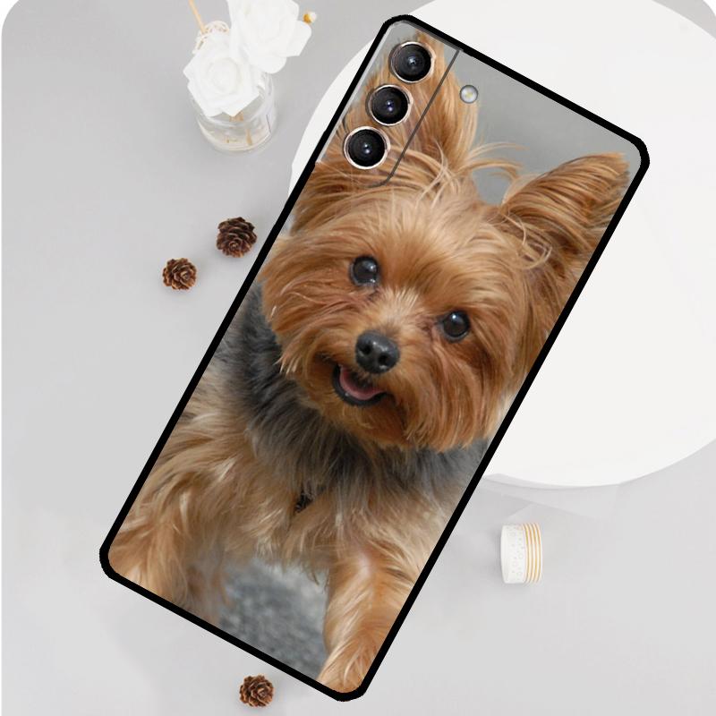Yorkshire Terrier Dog Phone Case For Samsung Galaxy S26 S25 S24 S20 S21 S22 S23 Ultra S10 Plus S25 FE Funda Cover