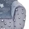 Kids Armchair, Glow In the Dark Chair with Star Design for Bedroom, Playroom, Kids Room, Grey
